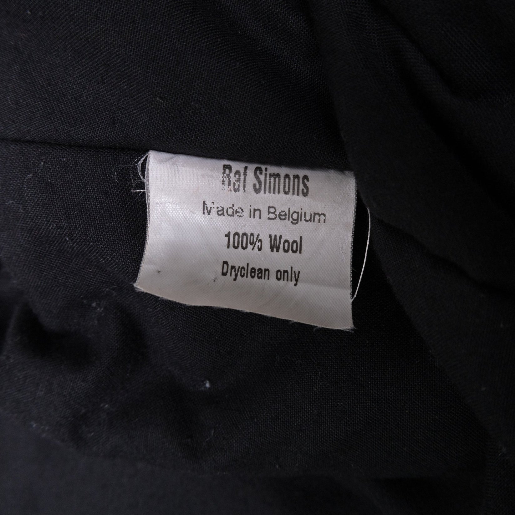 Raf Simons Autumn / Winter 2002 “Virginia Creeper” Varsity Black Lette ...
