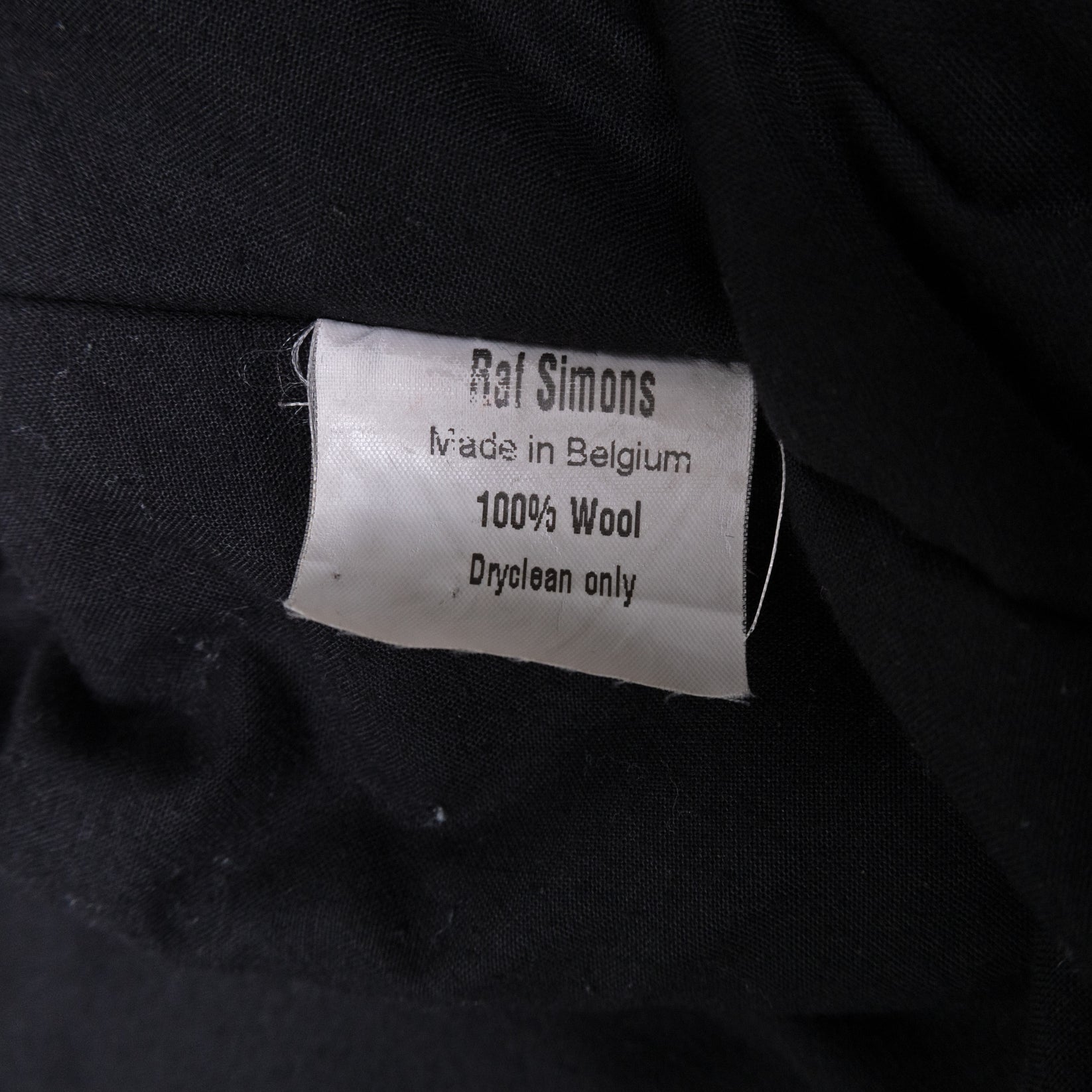 Raf Simons Autumn / Winter 2002 “Virginia Creeper” Varsity Black Lette ...