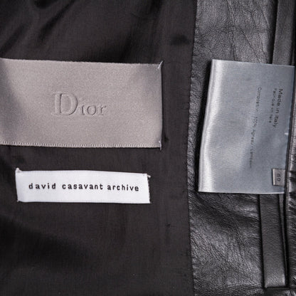 Dior Homme by Hedi Slimane Spring / Summer 2002 Black Leather Jacket
