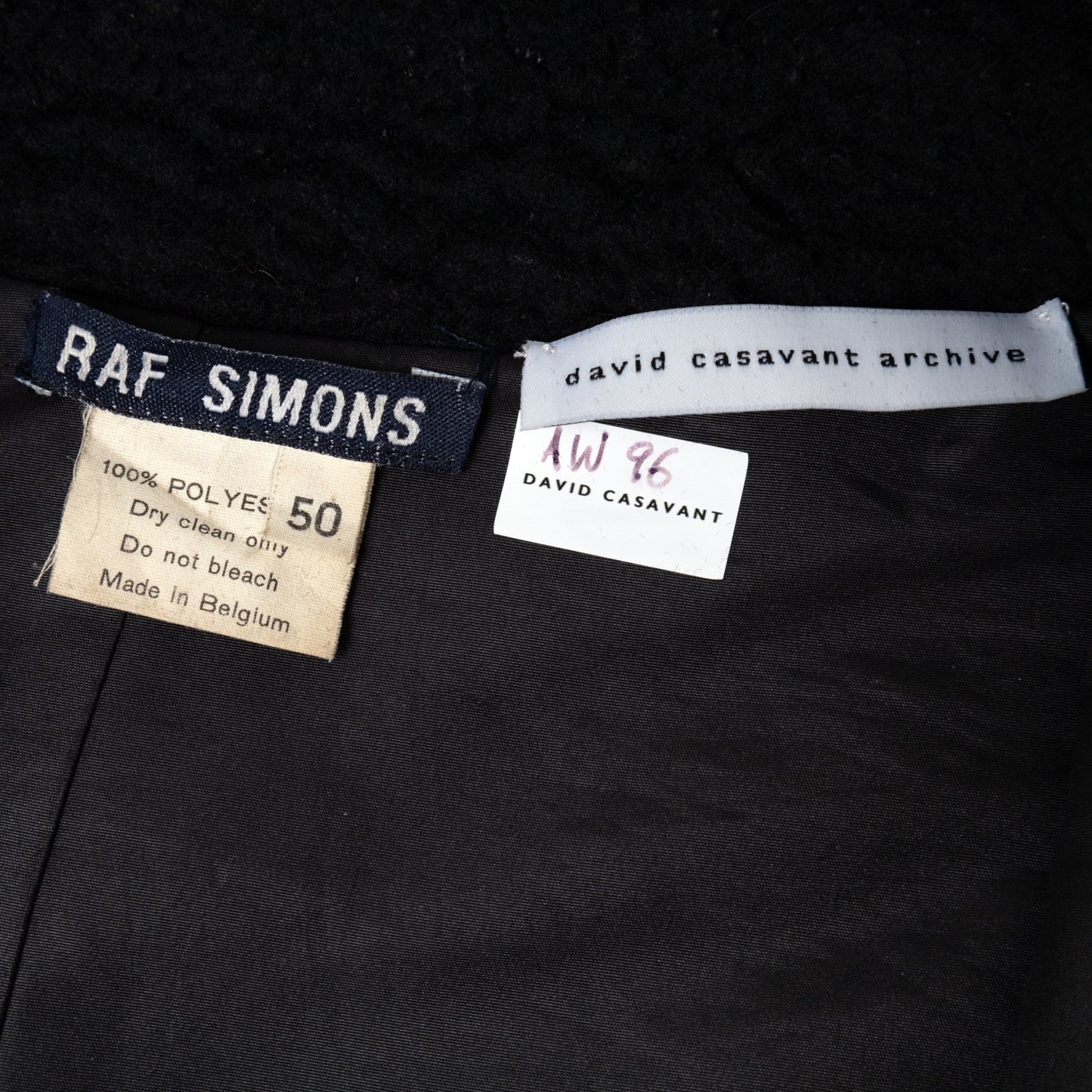 Raf Simons Autumn / Winter 1996 Black Jacket