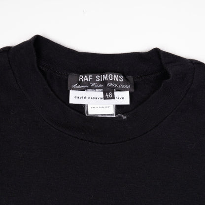 Raf Simons Autumn / Winter 1999 Disorder Incubation Isolation Black T-shirt