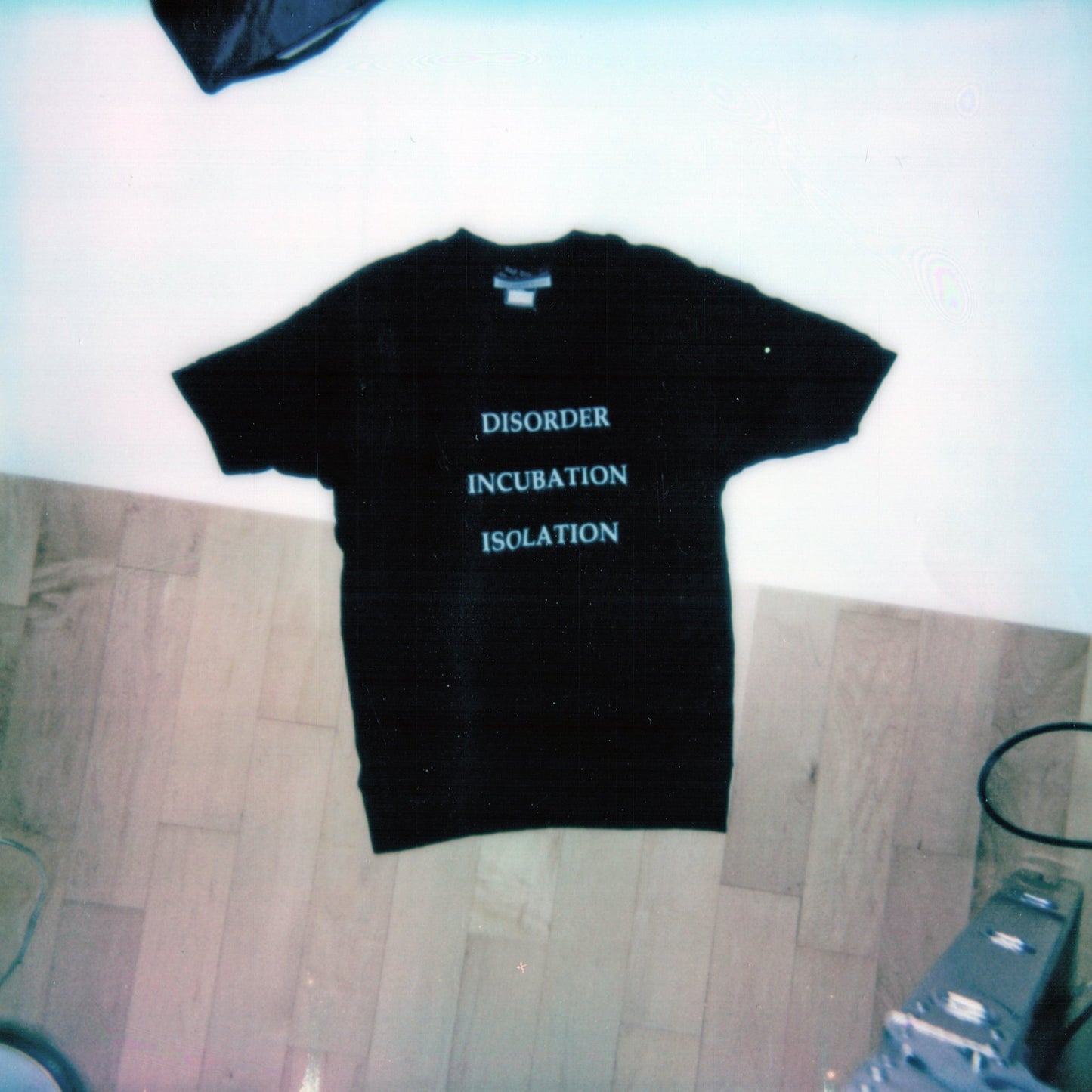 Raf Simons Autumn / Winter 1999 Disorder Incubation Isolation Black T-shirt