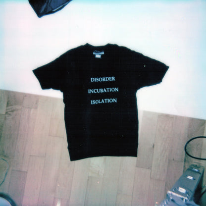 Raf Simons Autumn / Winter 1999 Disorder Incubation Isolation Black T-shirt