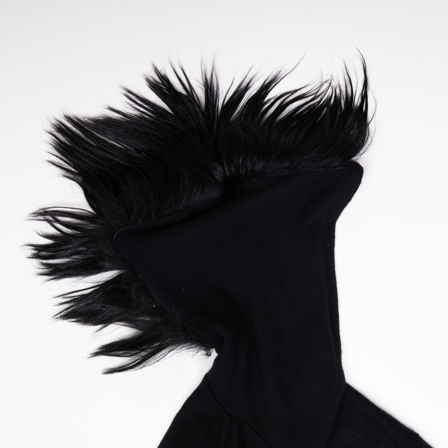 Helmut Lang Autumn / Winter 2003 Black Mohawk Hoodie