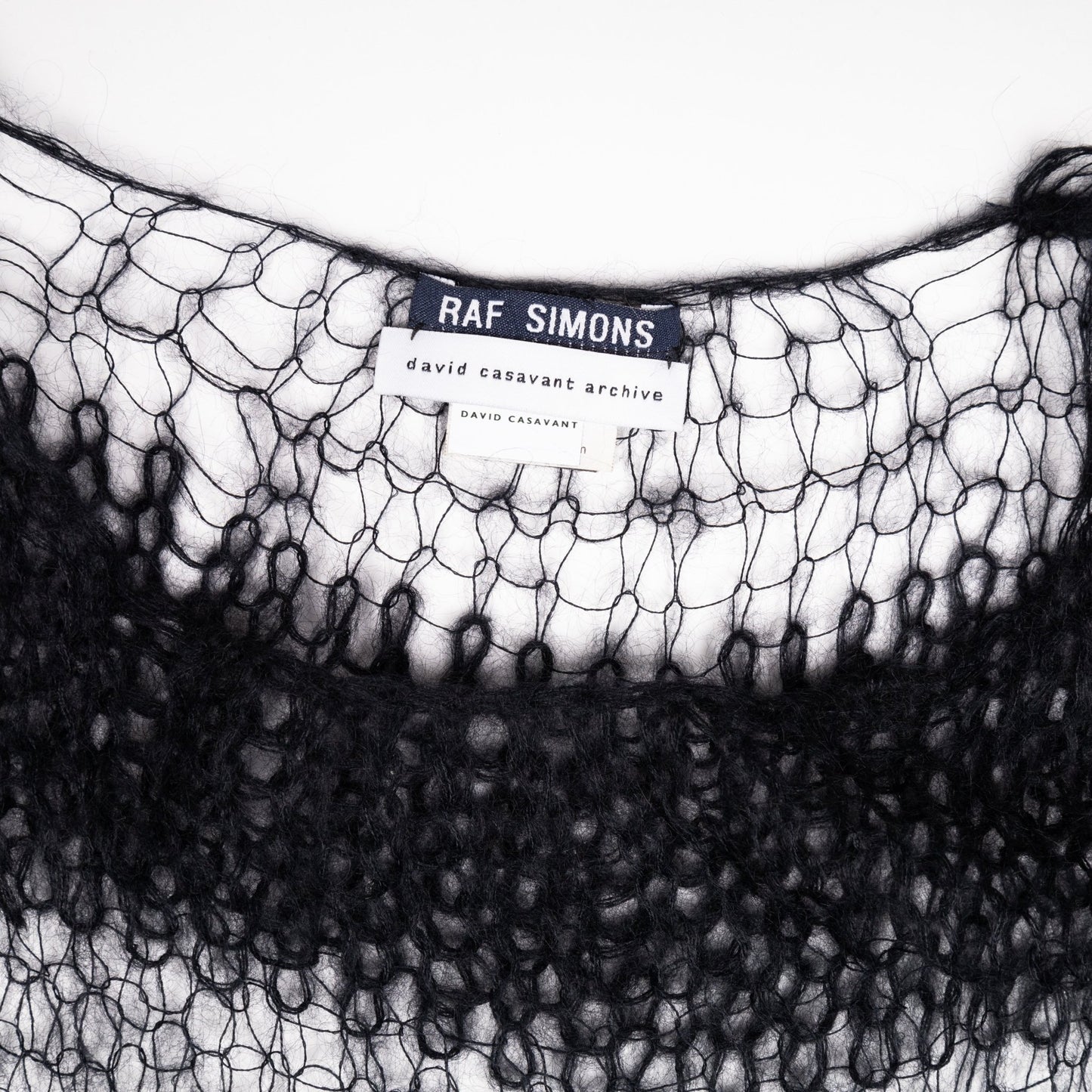 Raf Simons Spring / Summer 1998 “Black Palms” Striped Sweater