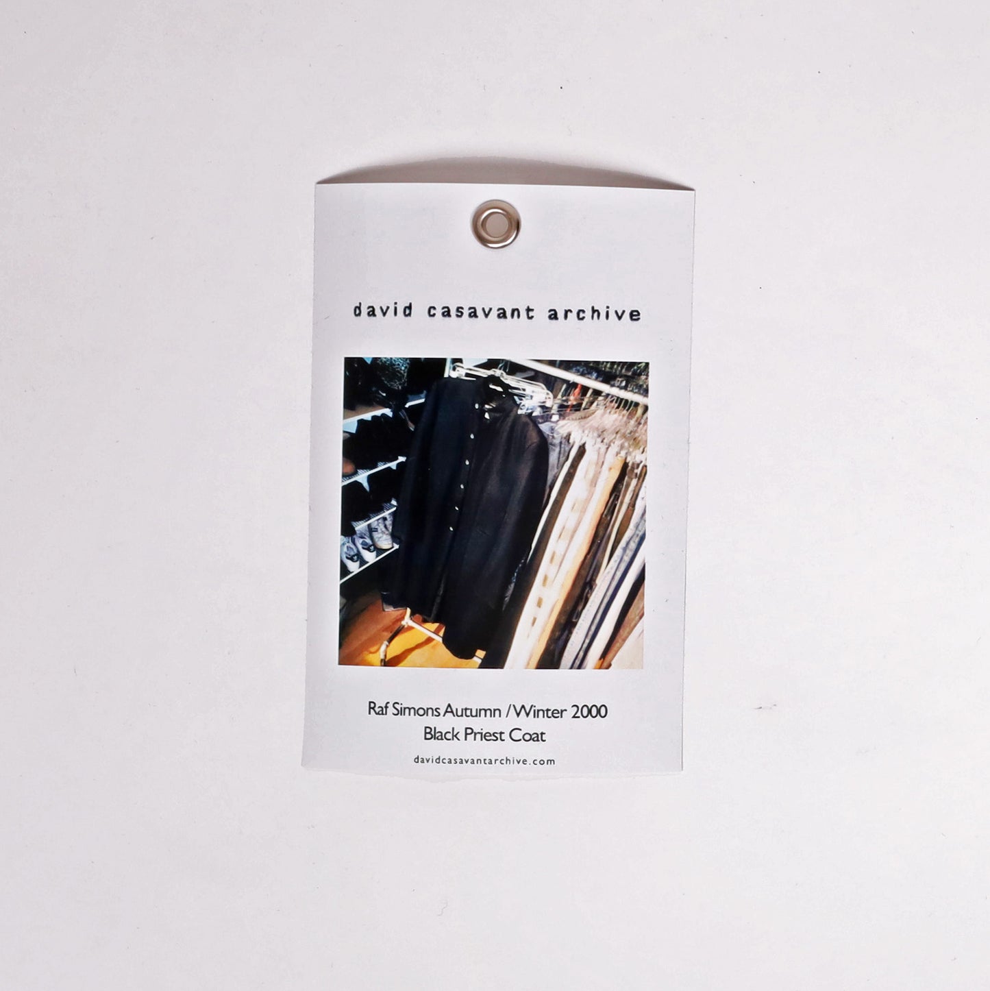 Raf Simons Autumn / Winter 2000 Black Priest Coat