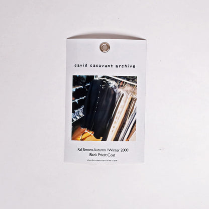 Raf Simons Autumn / Winter 2000 Black Priest Coat