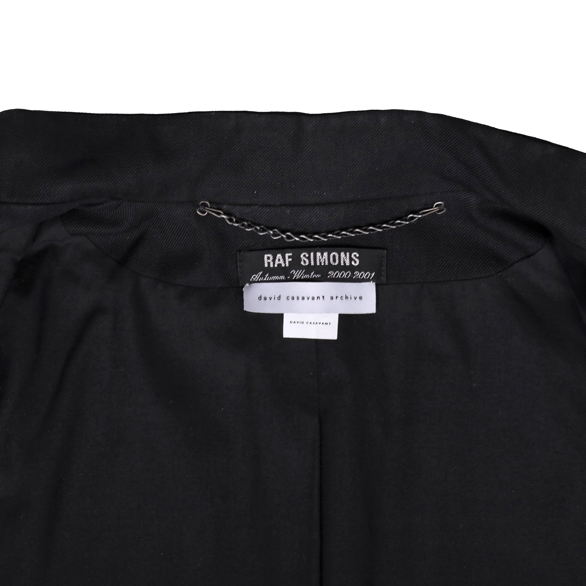 Raf Simons Autumn / Winter 2000 Black Priest Coat – david casavant