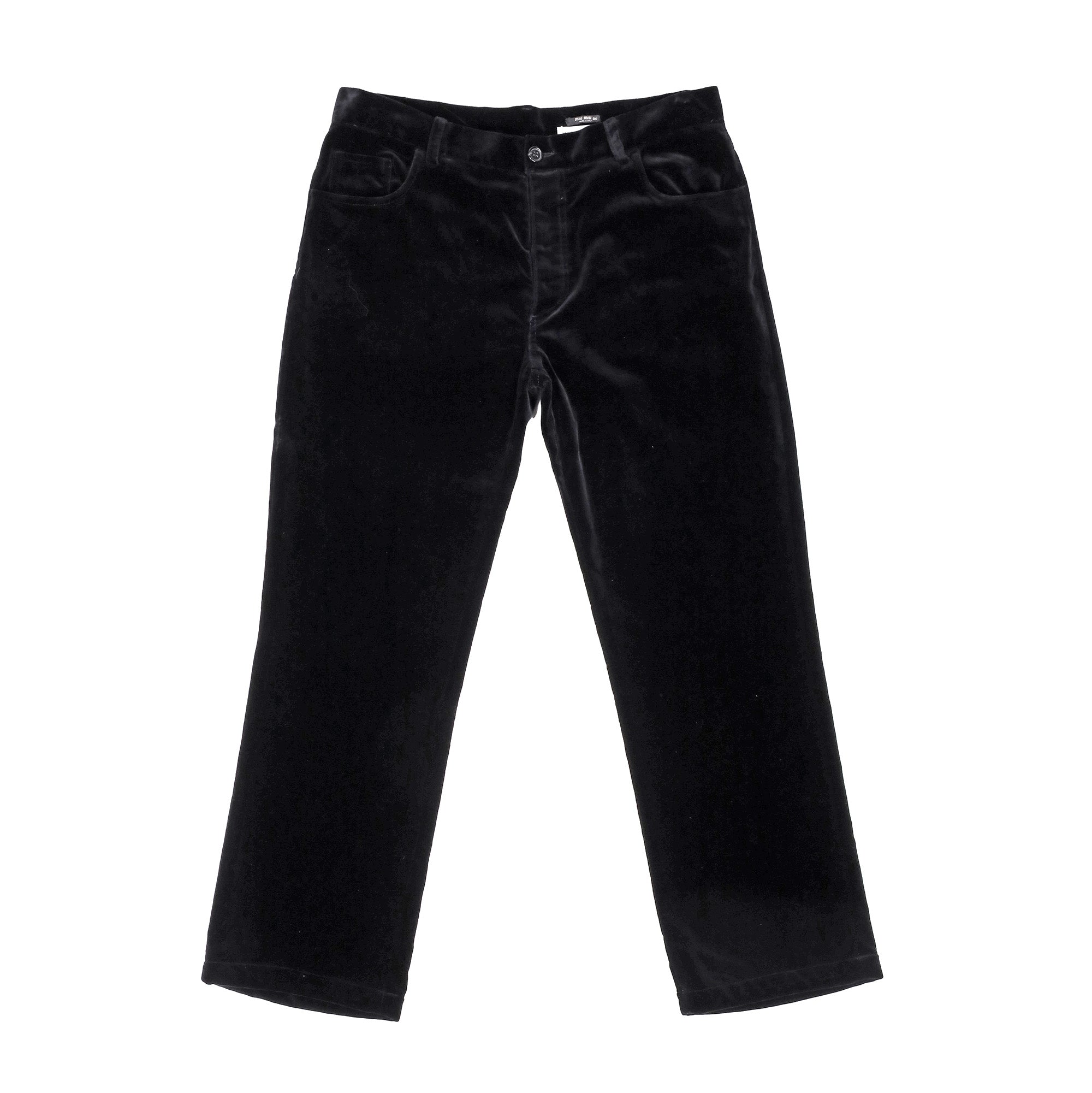 Vintage Miu Miu Black Velvet Pants – david casavant archive