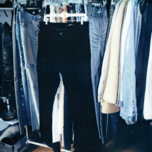 Vintage Miu Miu Black Velvet Pants