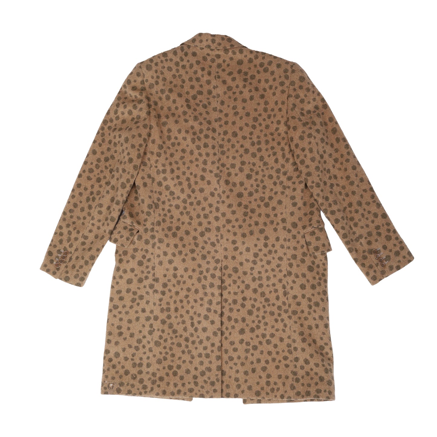 Helmut Lang Autumn / Winter 2001 Leopard Print Wool Coat (Sample)