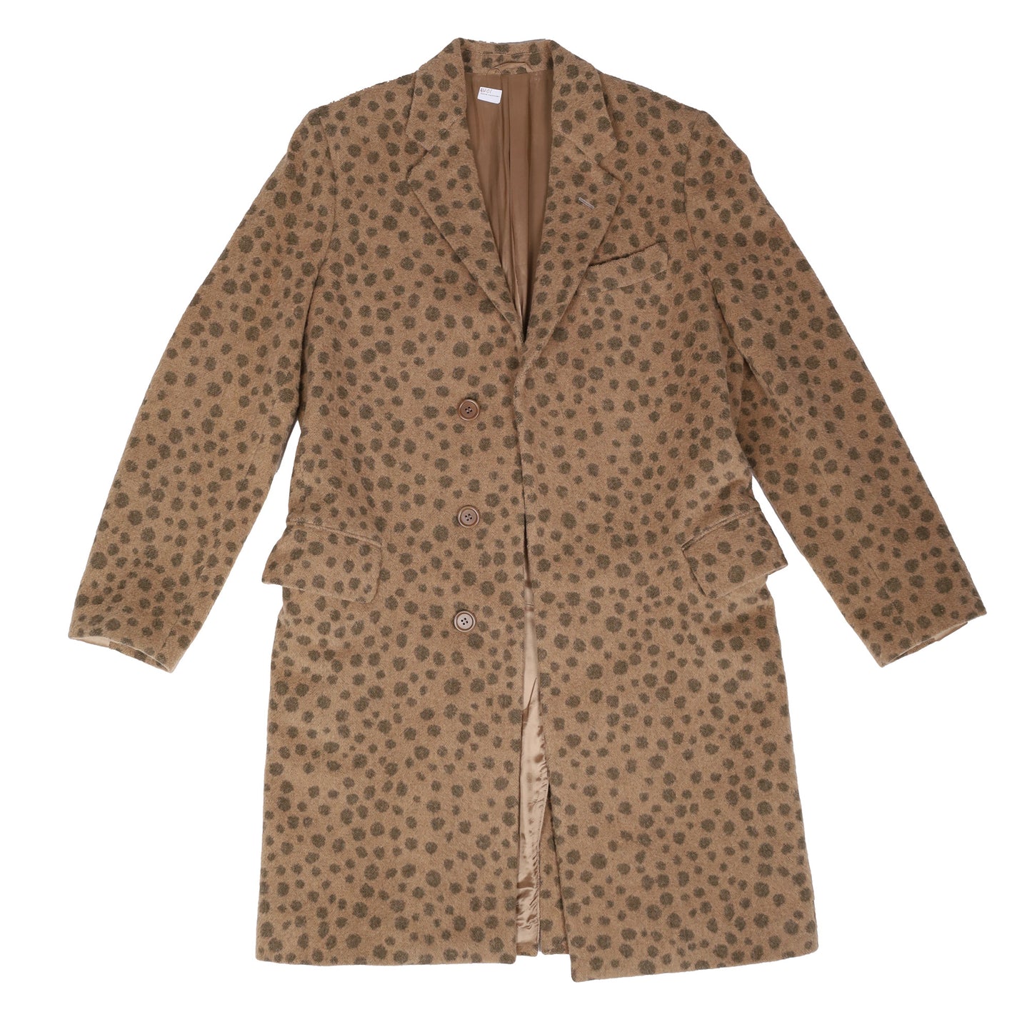 Helmut Lang Autumn / Winter 2001 Leopard Print Wool Coat (Sample)