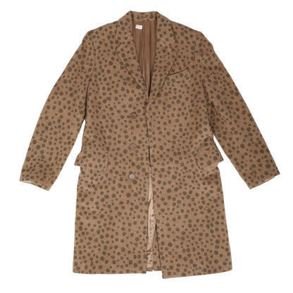 Helmut Lang Autumn / Winter 2001 Leopard Print Wool Coat (Sample)