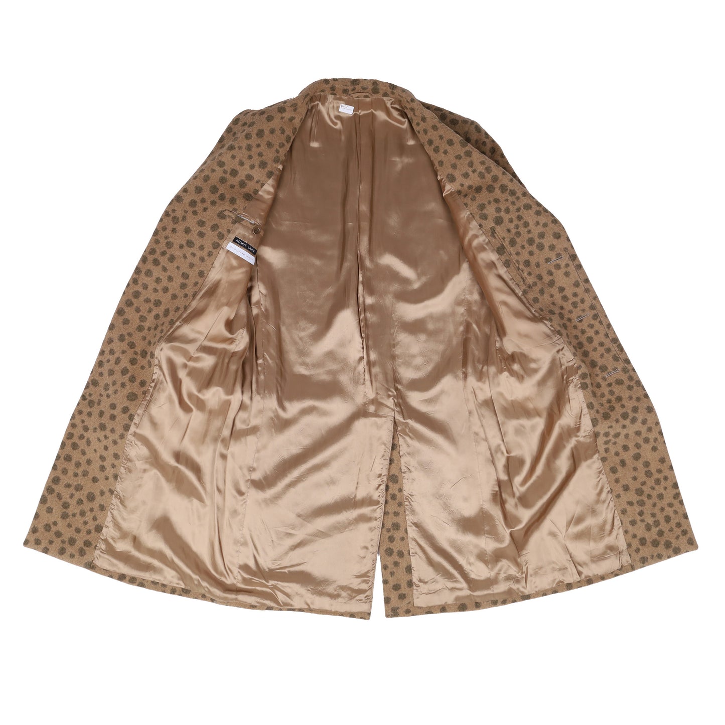 Helmut Lang Autumn / Winter 2001 Leopard Print Wool Coat (Sample)