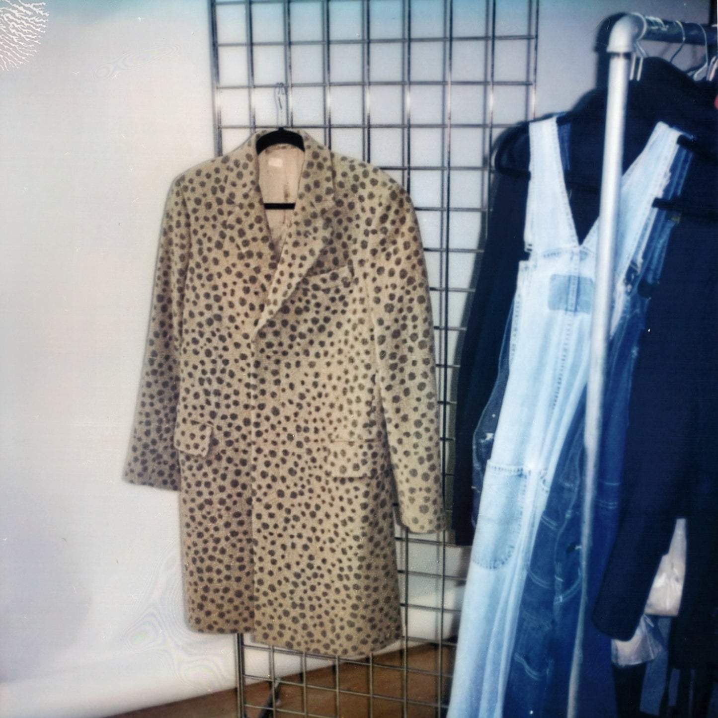 Helmut Lang Autumn / Winter 2001 Leopard Print Wool Coat (Sample)