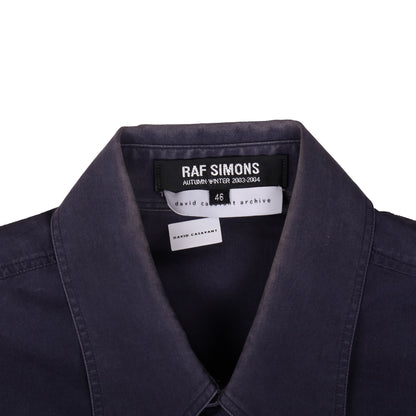 Raf Simons Autumn / Winter 2003 Peter Saville “Still” Navy Shirt