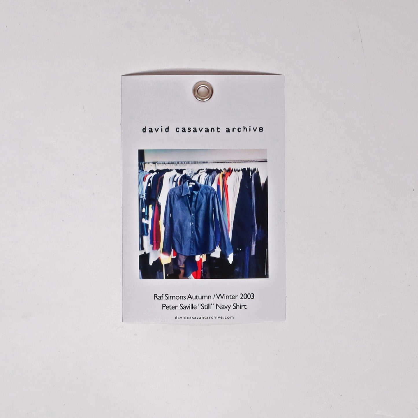 Raf Simons Autumn / Winter 2003 Peter Saville “Still” Navy Shirt