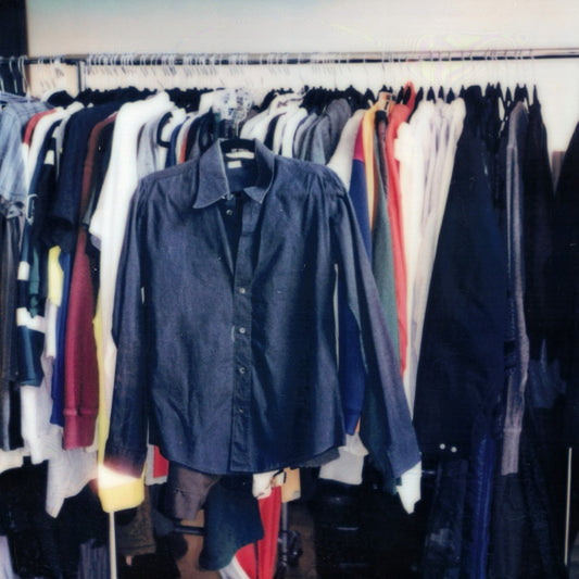 Raf Simons Autumn / Winter 2003 Peter Saville “Still” Navy Shirt