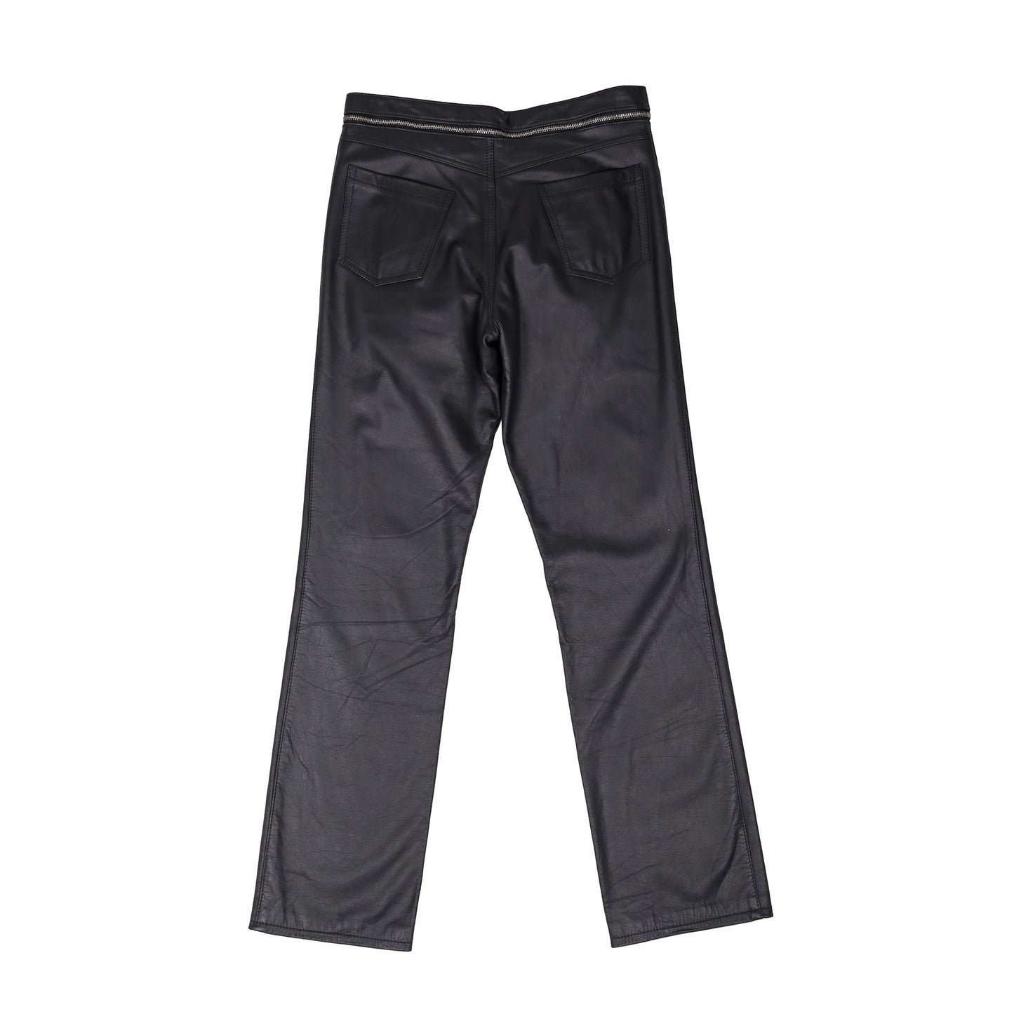 Raf Simons Spring / Summer 2002 Waist Zip Faux Leather Pants