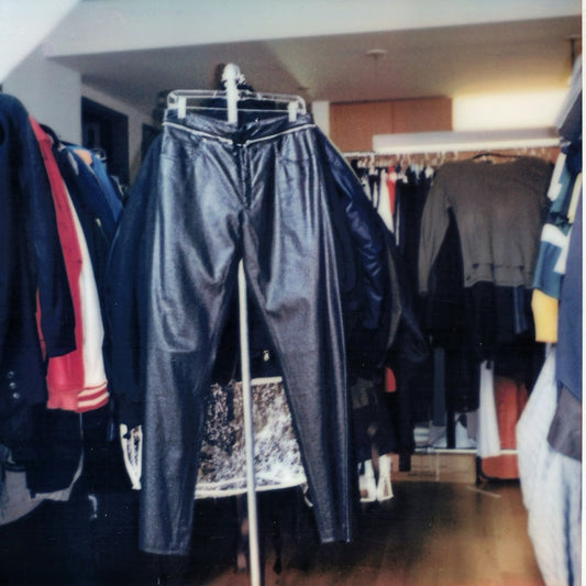 Raf Simons Spring / Summer 2002 Waist Zip Faux Leather Pants