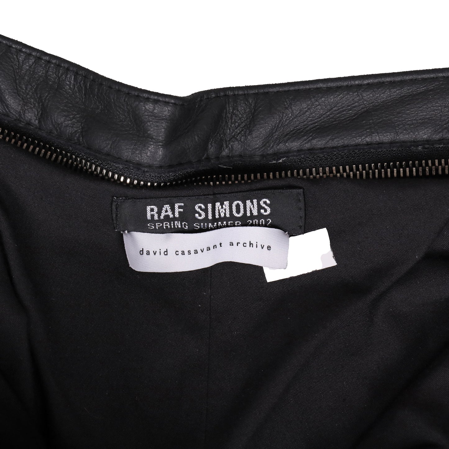 Raf Simons Spring / Summer 2002 Waist Zip Faux Leather Pants