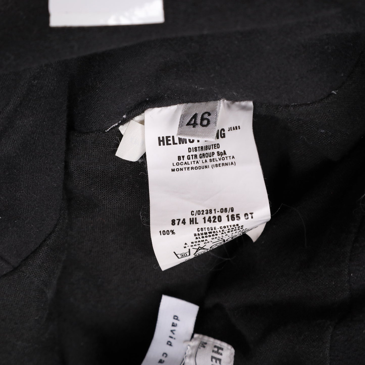 Helmut Lang Autumn / Winter 1999 Astro Black Moleskin Biker Pants