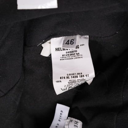 Helmut Lang Autumn / Winter 1999 Astro Black Moleskin Biker Pants