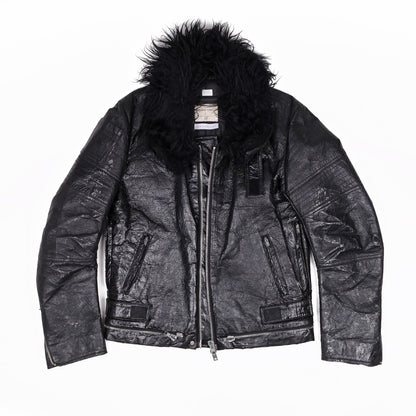 Helmut Lang Autumn / Winter 1999 Black Polyurethane Astro Jacket