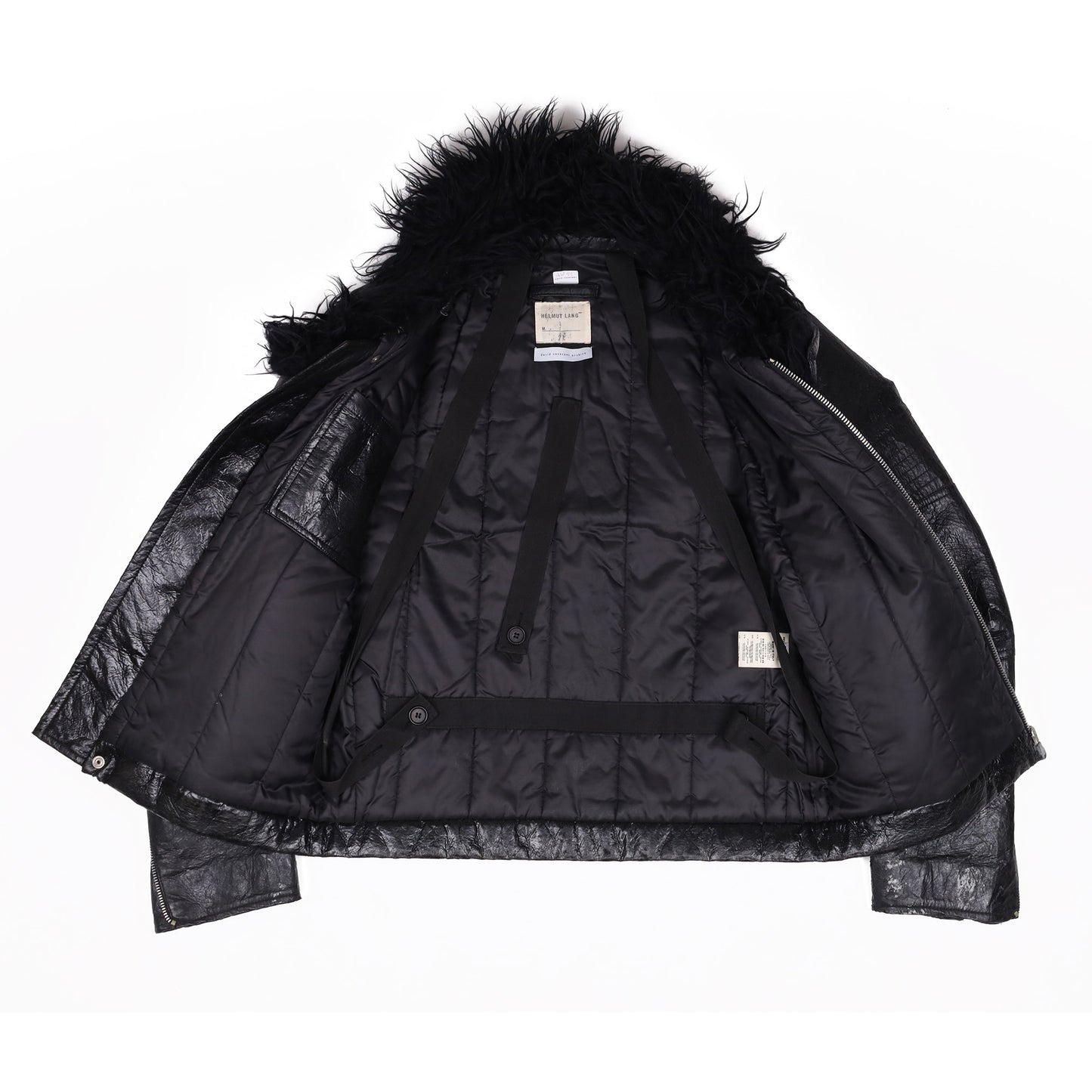 Helmut Lang Autumn / Winter 1999 Black Polyurethane Astro Jacket