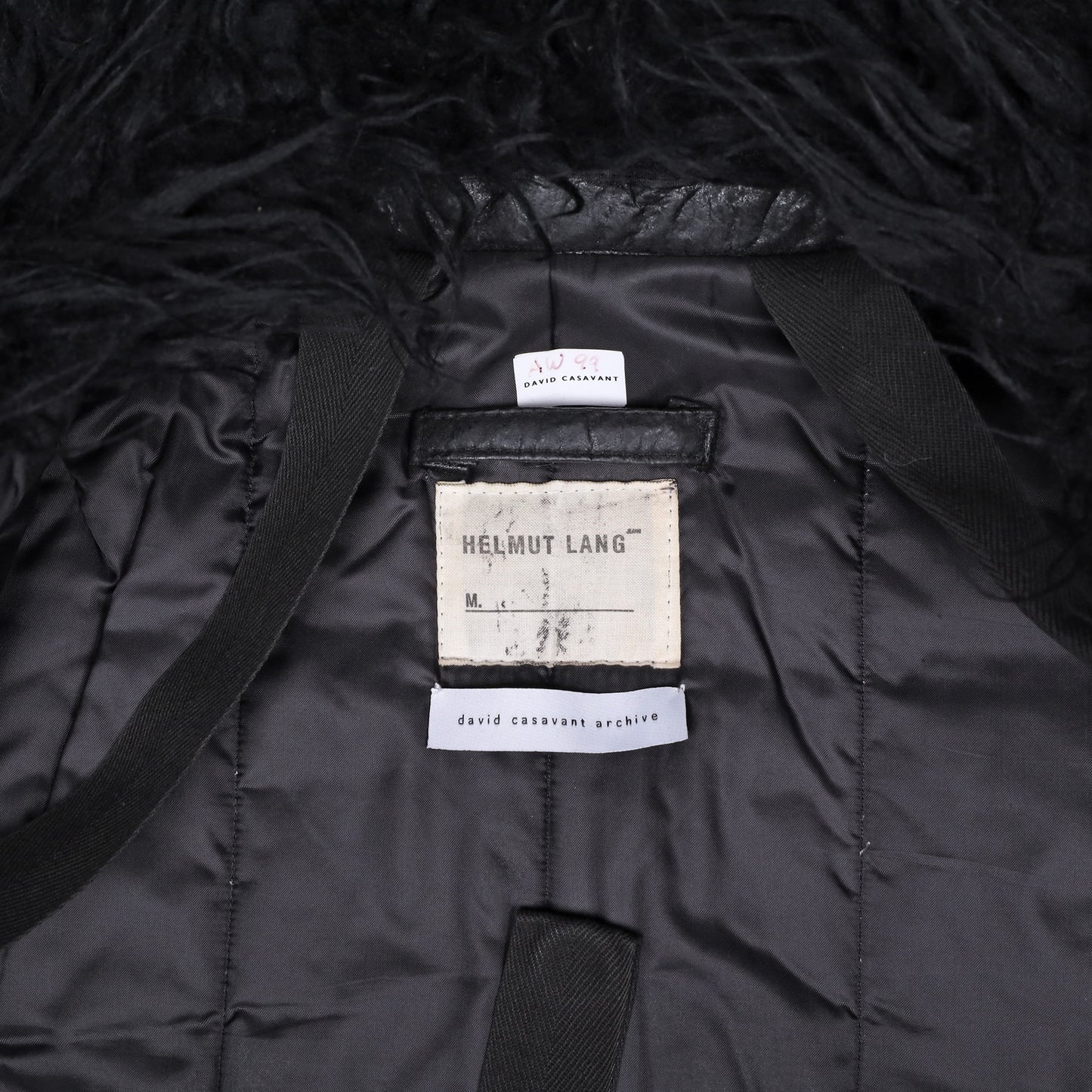 Helmut Lang Autumn / Winter 1999 Black Polyurethane Astro Jacket