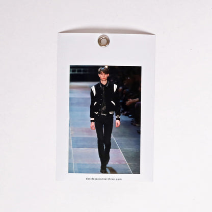 Saint Laurent by Hedi Slimane Autumn / Winter 2013 Black Teddy Varsity Jacket