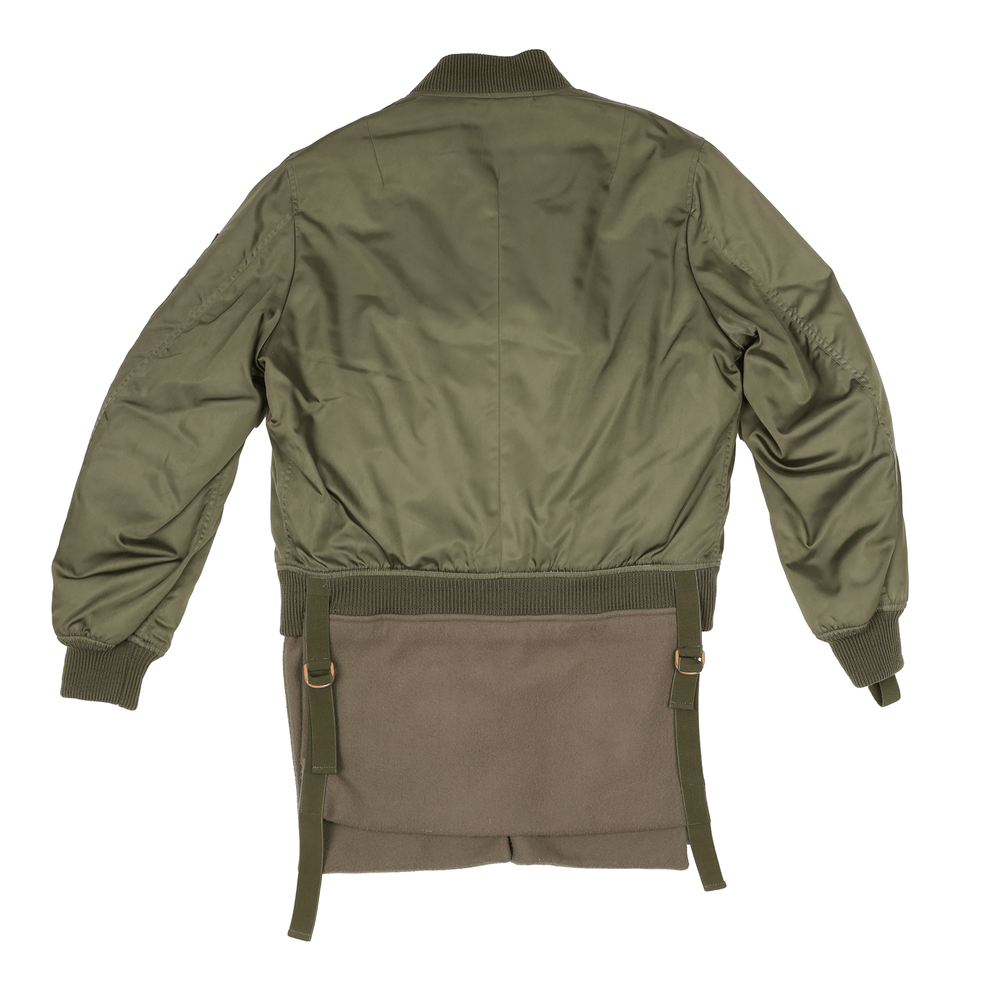 Helmut Lang Autumn / Winter 2003 Green Extended Bomber Jacket Helmut Lang Autumn / Winter 2003 Green Extended Bomber Jacket