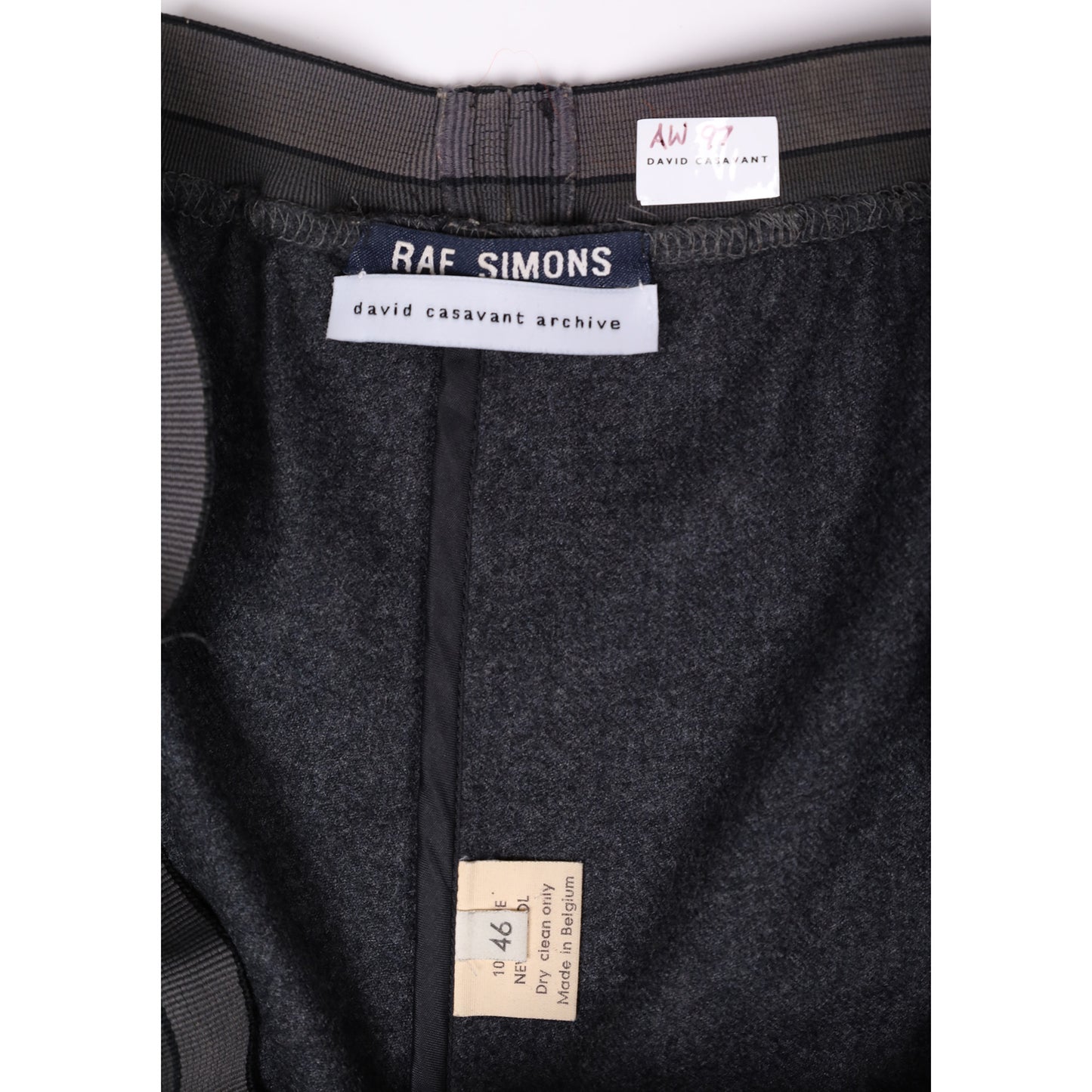Raf Simons Autumn / Winter 1997 Wool Pants