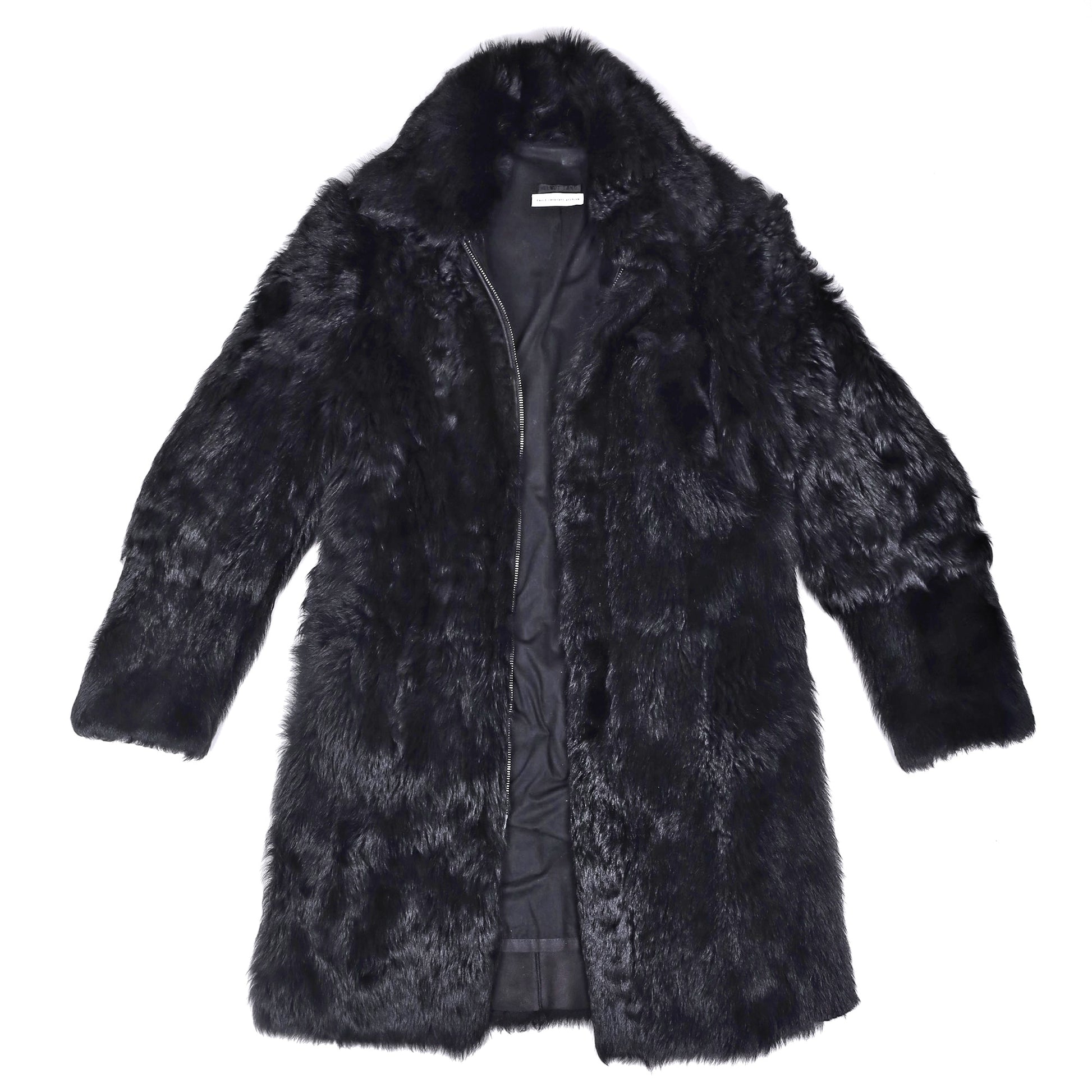 Helmut Lang Autumn / Winter 2000 Black Shearling Coat – david Helmut Lang Autumn / Winter 2000 Black Shearling Coat – david