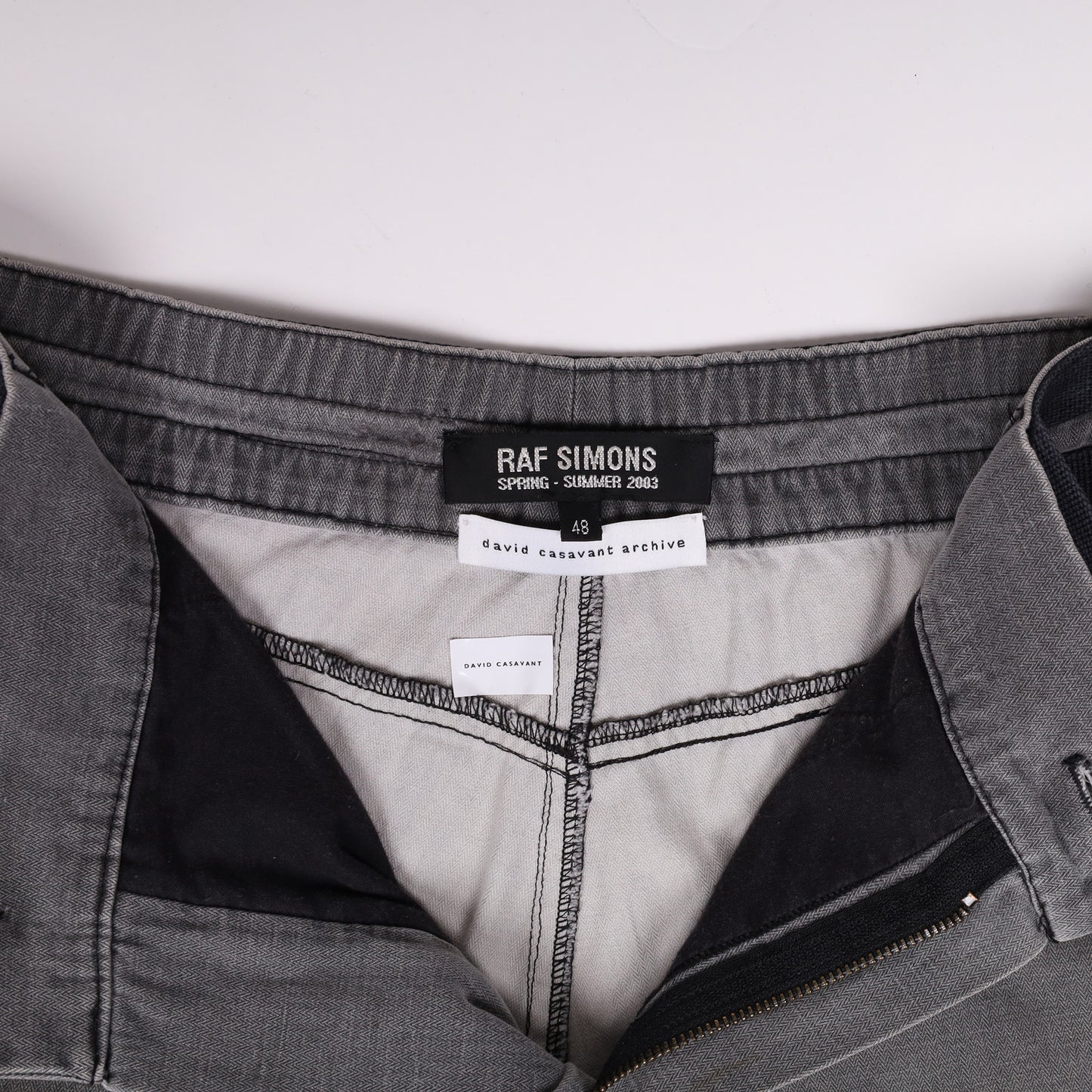 Raf Simons Spring / Summer 2003 Grey Bondage Jeans