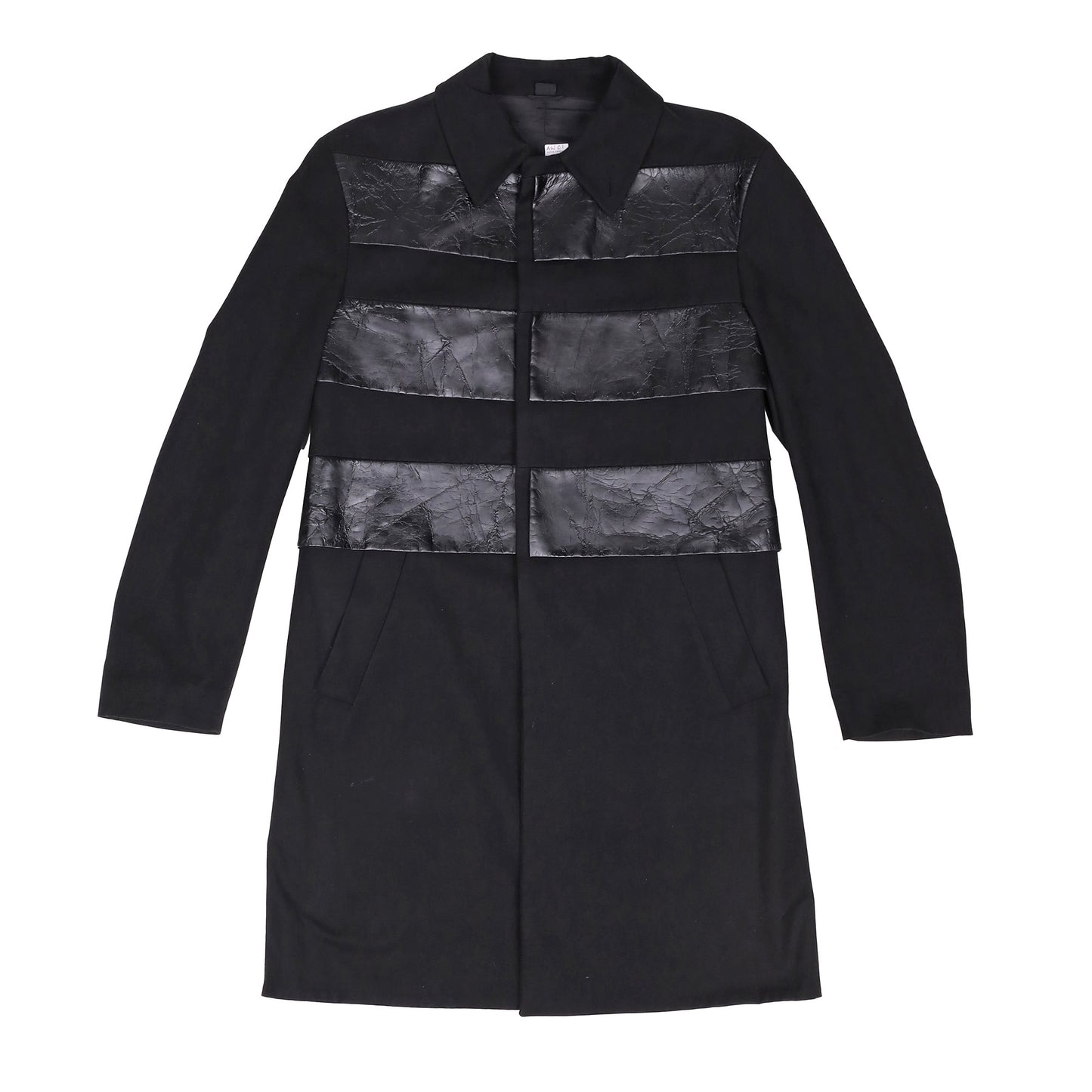 Helmut Lang Autumn / Winter 2001 Black Panel Coat