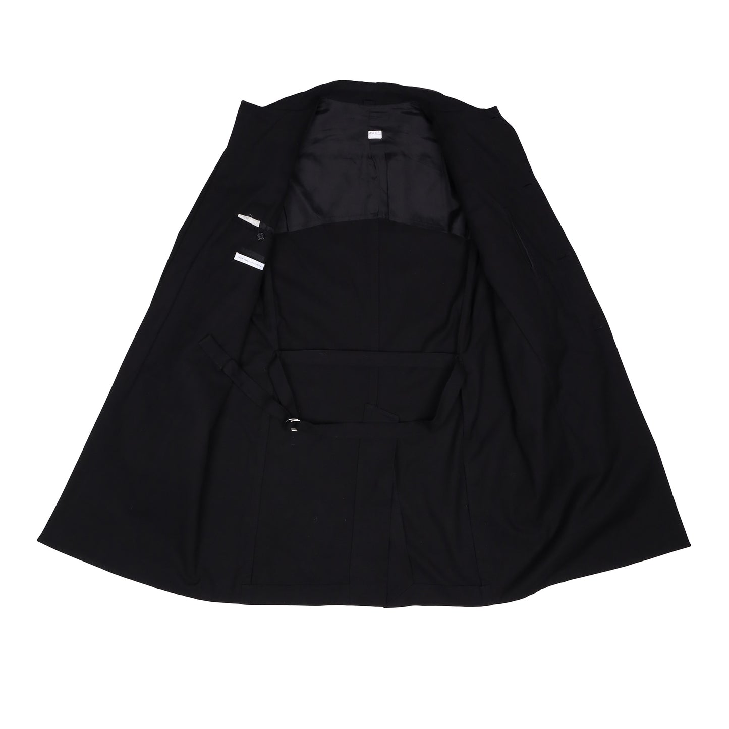 Helmut Lang Autumn / Winter 2001 Black Panel Coat