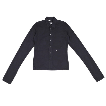 Raf Simons Autumn / Winter 2001 Elongated Sleeves Black Shirt