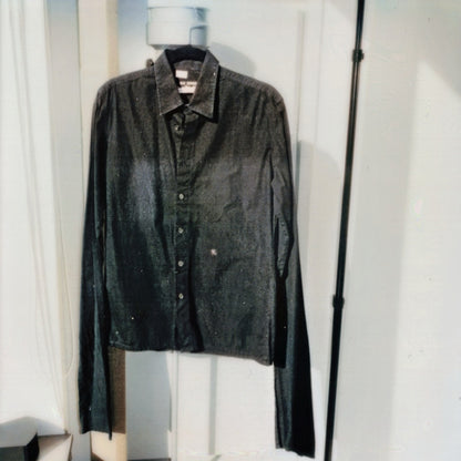 Raf Simons Autumn / Winter 2001 Elongated Sleeves Black Shirt