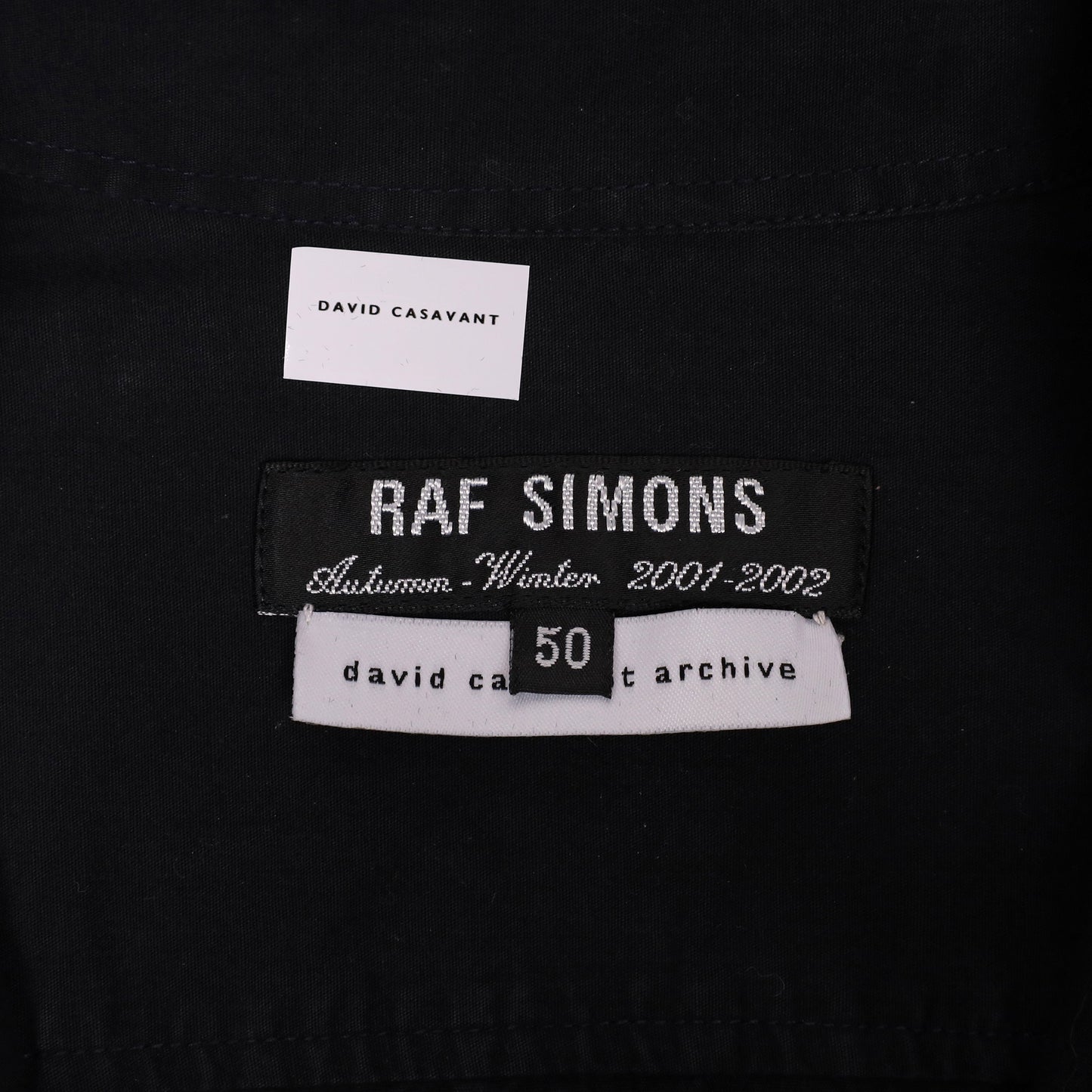 Raf Simons Autumn / Winter 2001 Elongated Sleeves Black Shirt