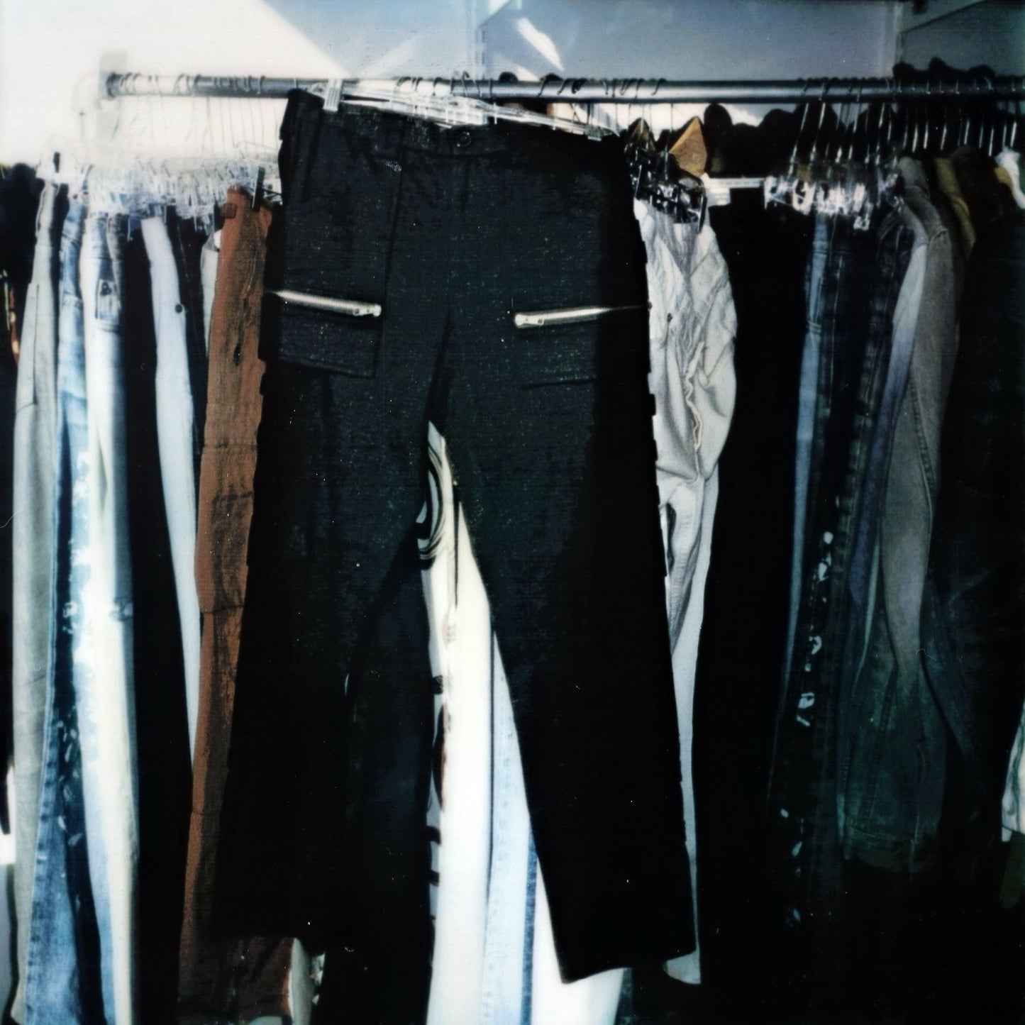 Raf Simons Autumn / Winter 1998 Black Zipper Cargo Pants