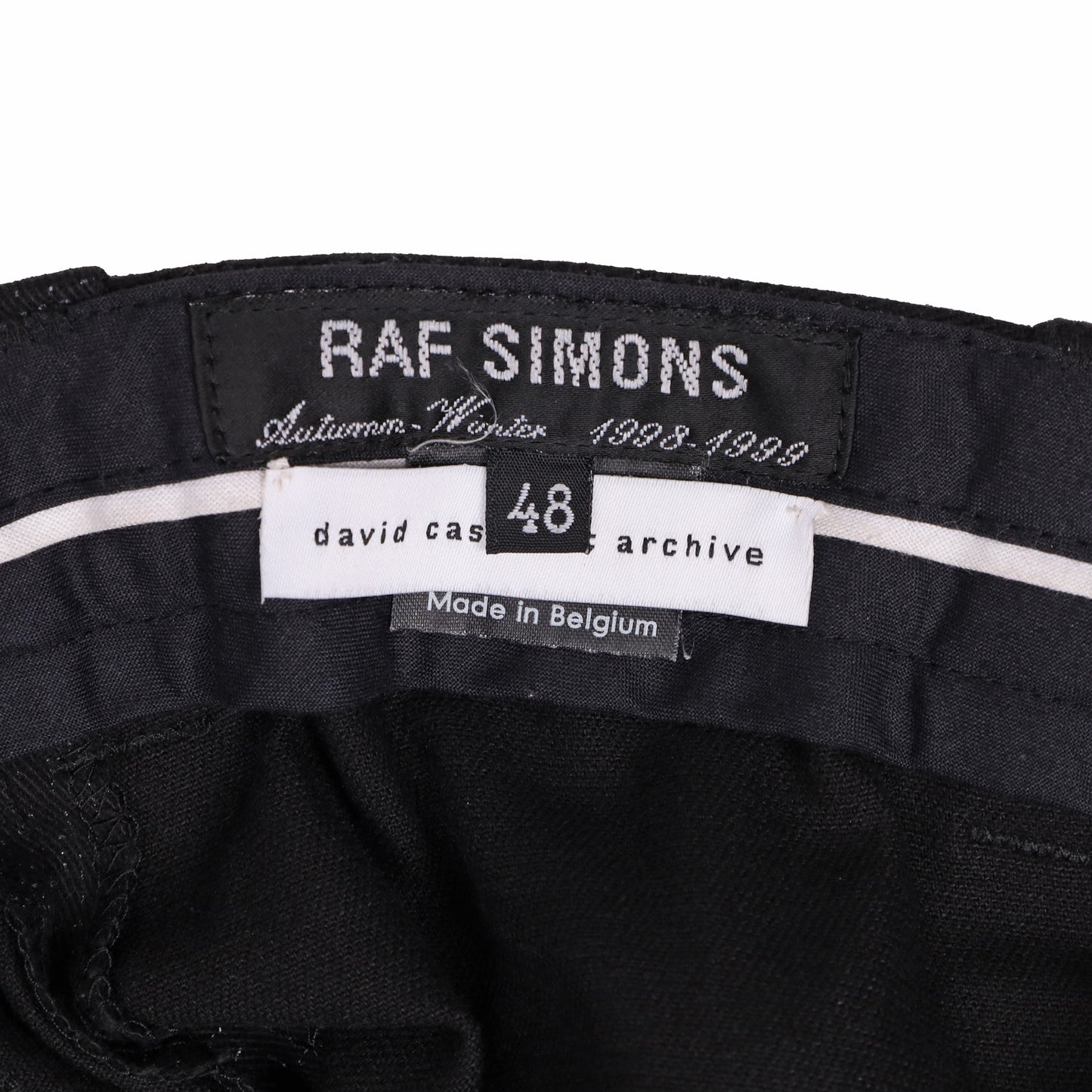 Raf Simons Autumn / Winter 1998 Black Zipper Cargo Pants