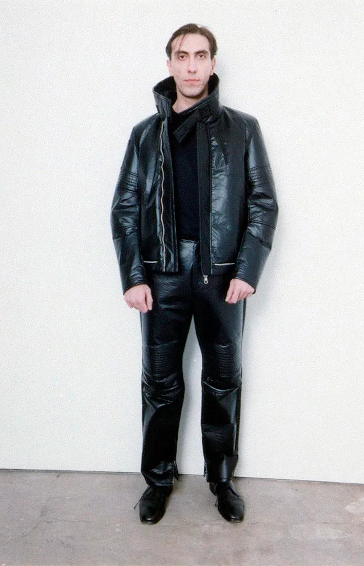 Helmut Lang Autumn / Winter 1999 Black Polyurethane Astro Jacket