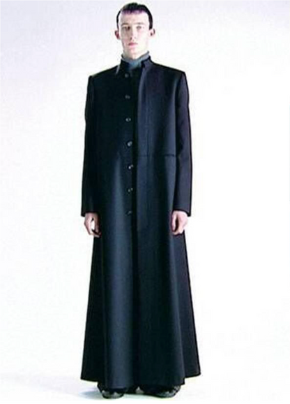 Raf Simons Autumn / Winter 2000 Black Priest Coat