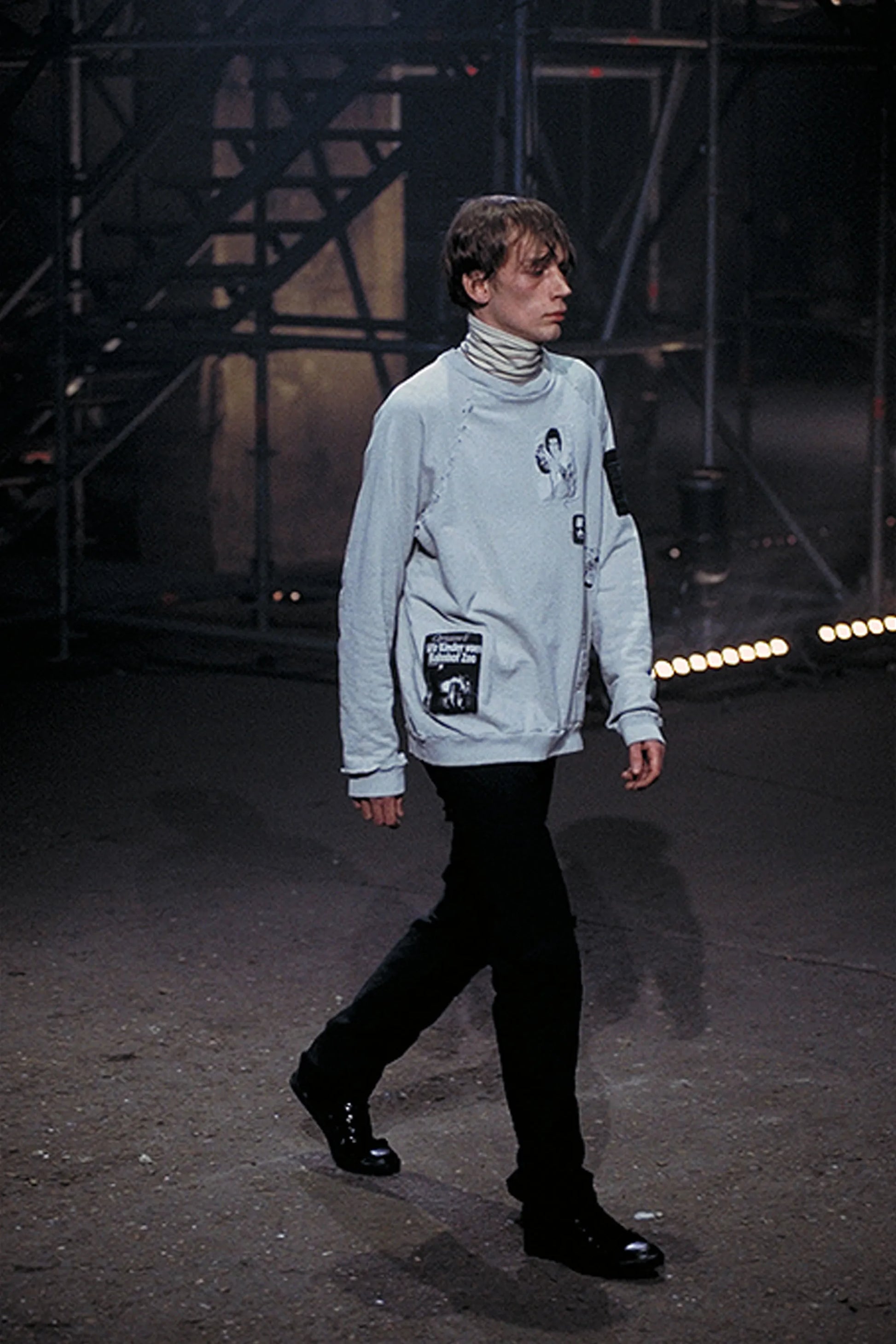 Raf Simons Autumn / Winter 2001 Riot! Riot! Riot! White Patches Crewne ...